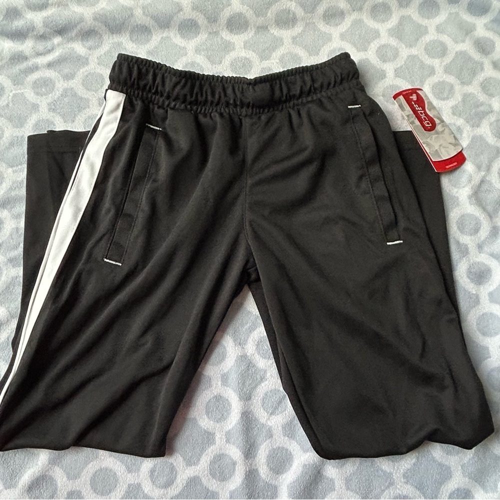 Boys Training Soccer Pants with White Stripe